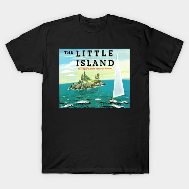 The Little Island by Margaret Wise Brown Caldecott Cover Illustration T-Shirt by GoneawayGames